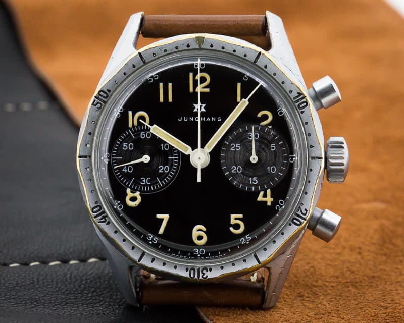 Junghans Vintage German Military J88 Flieger Chronograph Circa 1964