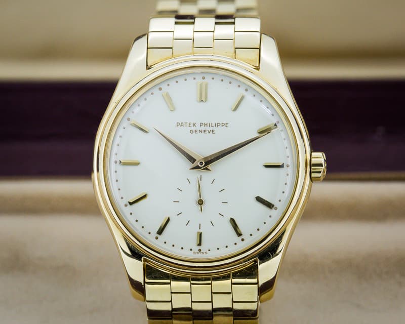 Patek Philippe Vintage Calatrava Automatic Enamel 18K Yellow Gold / Bracelet
