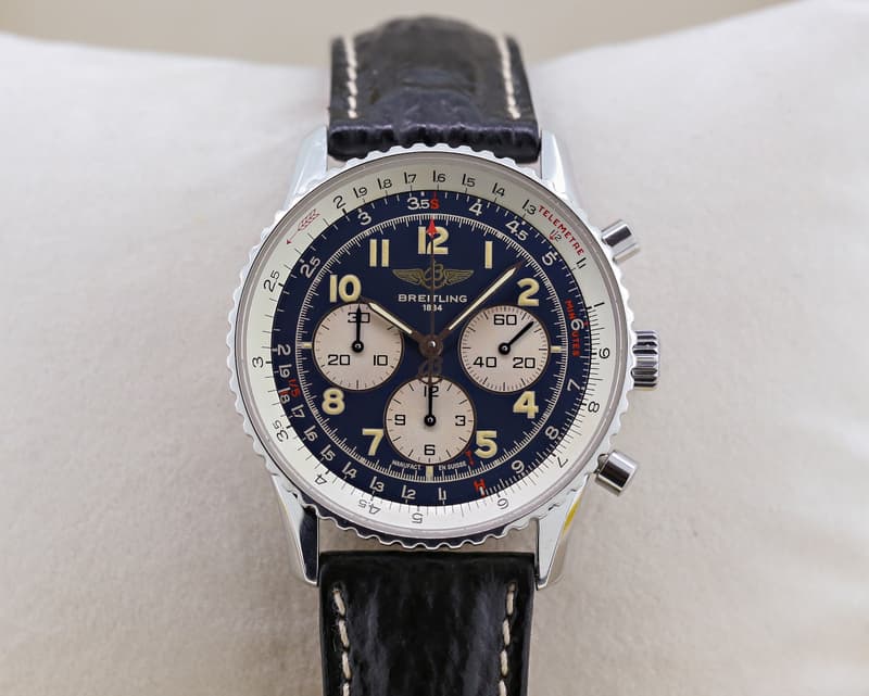 Breitling Navitimer 92 Chronograph SS
Blue Dial