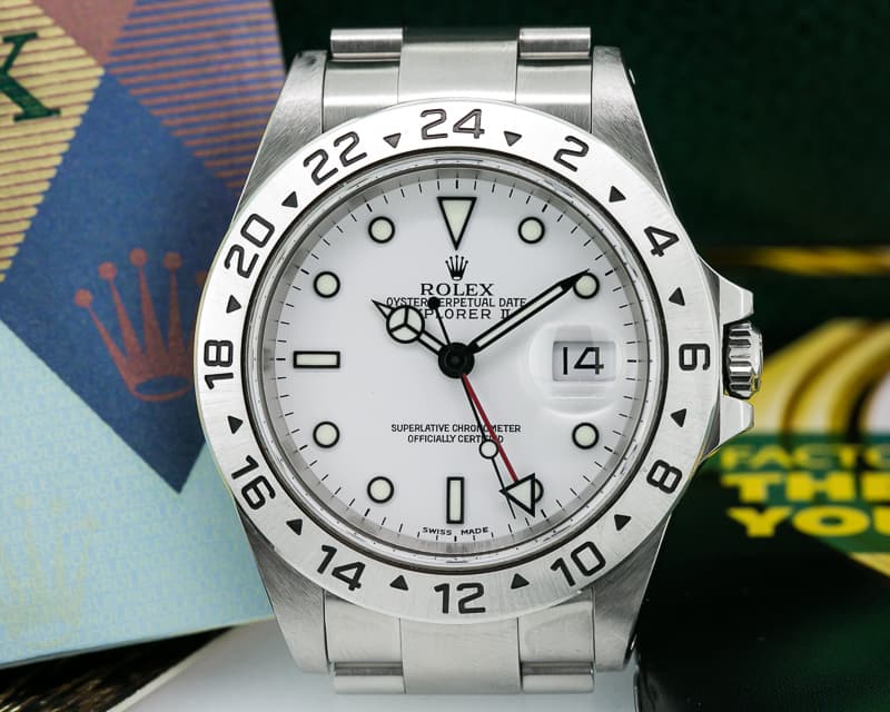 Rolex Explorer II White Dial SS / SS