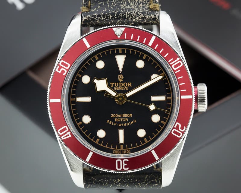 Tudor Tudor Heritage Black Bay SS / Leather