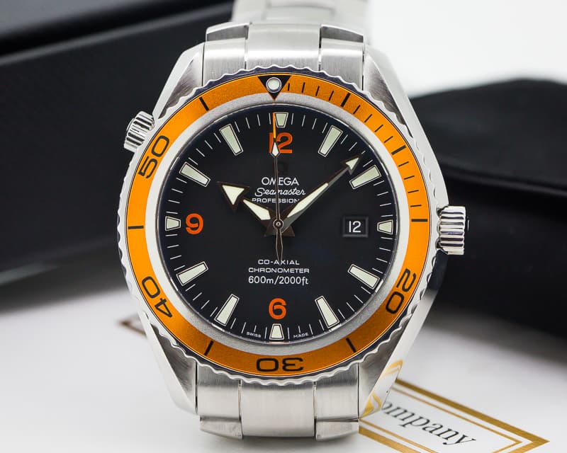 Omega Seamaster Planet Ocean Co-Axial Orange Bezel 45.5MM
