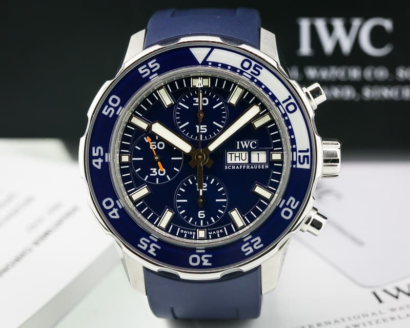 IWC Aquatimer Chronograph Blue Dial SS / Rubber 