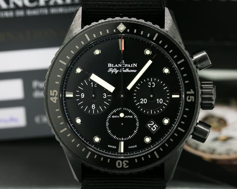 Blancpain Fifty Fathoms Bathyscaphe Flyback Chronograph Ceramic / Kevlar