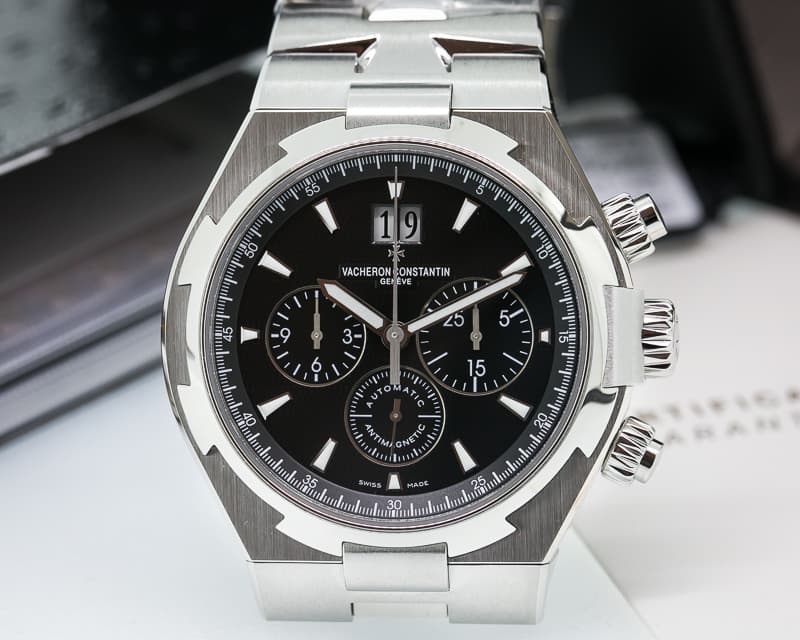Vacheron Constantin Overseas Chronograph Black Dial SS / SS  