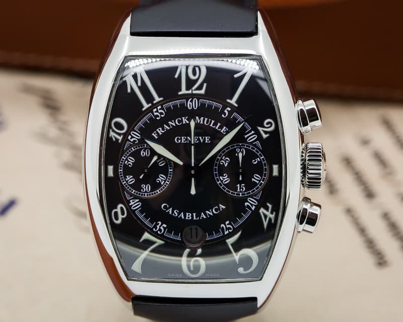 Franck Muller Casablanca Chronograph SS Black Dial / Rubber
