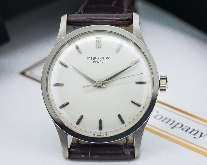 Patek Philippe Calatrava Manual Wind Center Seconds 18K White Gold 