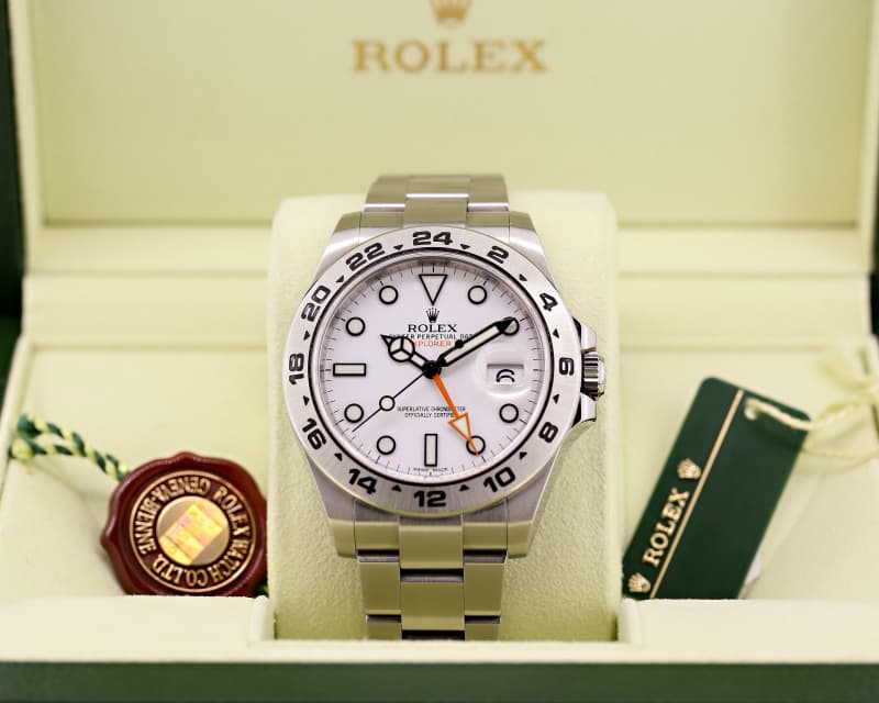 Rolex Explorer II White Dial SS / SS