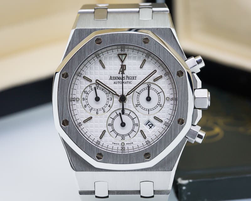 Audemars Piguet Royal Oak Chronograph White Dial SS / SS 