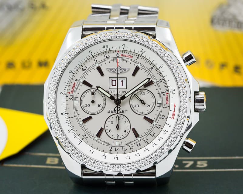 Breitling Bentley 6.75 Silver Dial SS / SS 