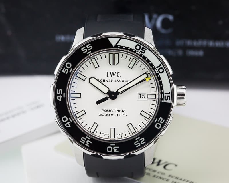IWC Aquatimer Automatic 2000 White Dial SS / Rubber 