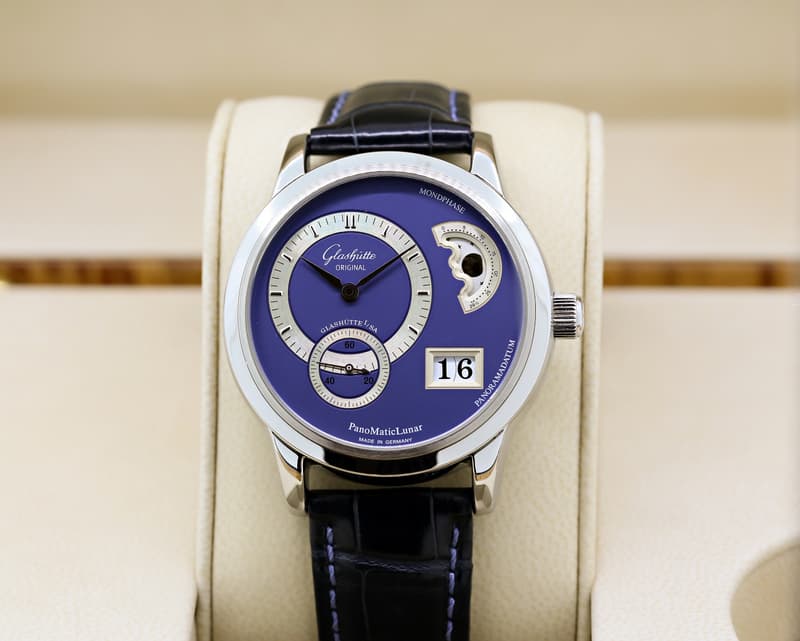 Glashutte Original PanoMaticLunar SS / Blue Dial