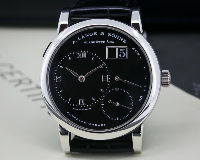 A. Lange and Sohne Lange 1 Platinum Black Dial "DARTH"