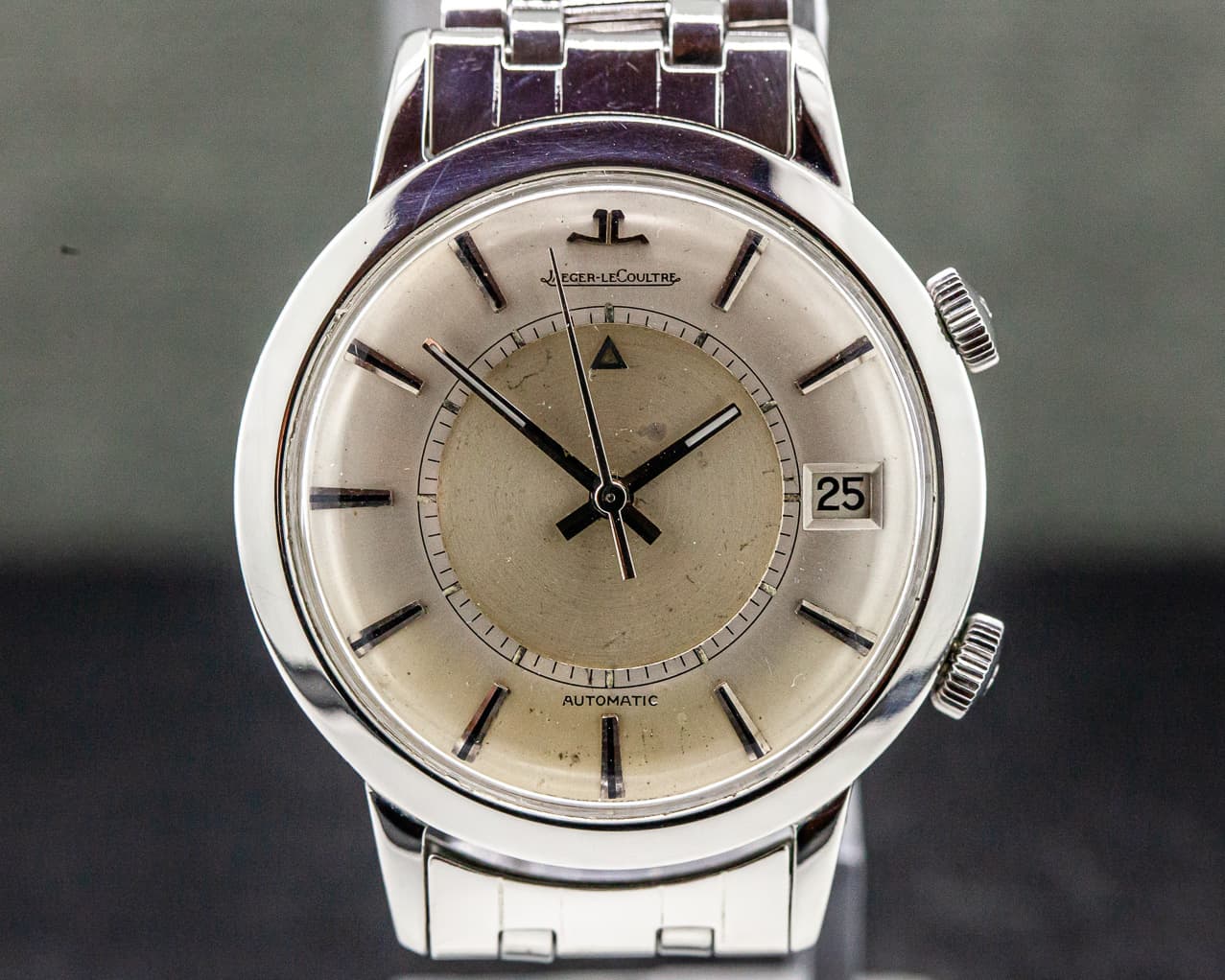 Jaeger LeCoultre Vintage Memovox Jumbo Automatic SS JLC Bracelet 
