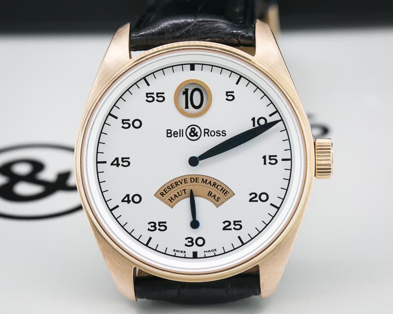 Bell & Ross Vintage 123 Jumping Hour Power Reserve 18K Pink Gold