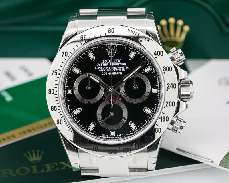 Rolex Daytona SS Black Dial UNWORN