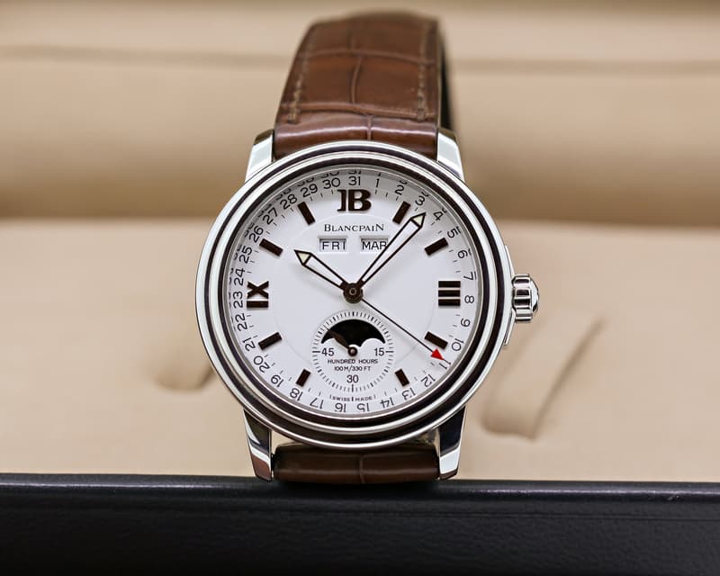Blancpain Triple Date Moon White Dial