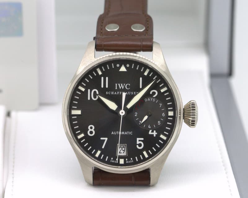 IWC Big Pilot Grey Dial 18K White Gold 