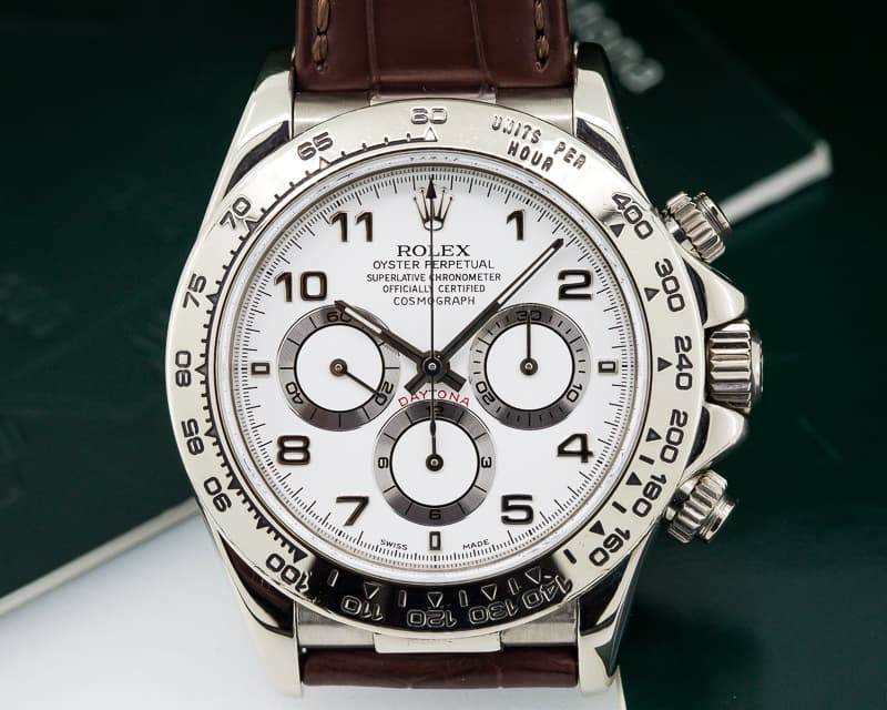 Rolex Daytona 18K White Gold Zenith Movement 