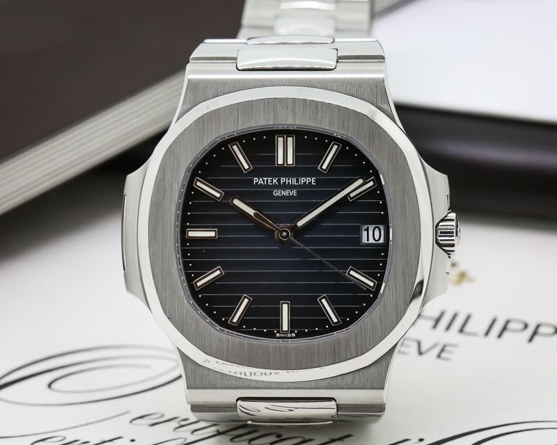 Patek Philippe Jumbo Nautilus Blue Dial SS 