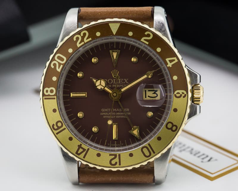Rolex GMT Master Brown Nipple Dial "Root Beer" Bezel