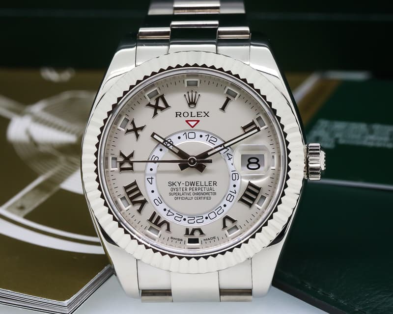 Rolex Sky Dweller 18K White Gold / White Gold  