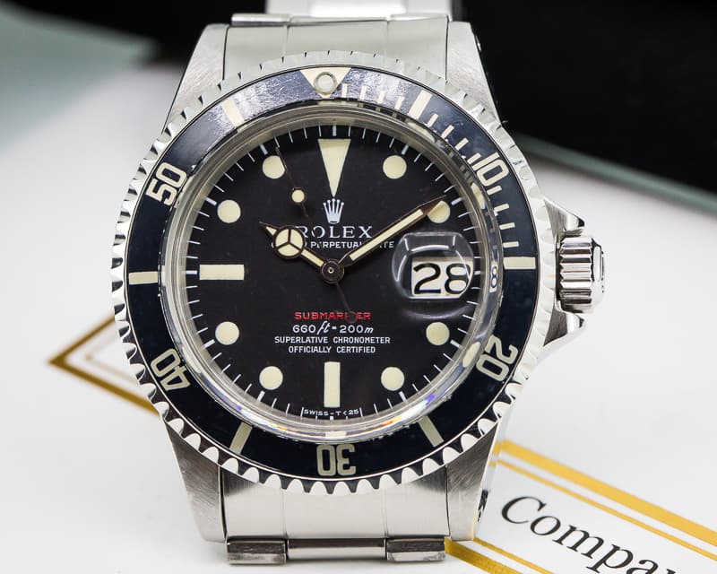 Rolex Submariner RED MK IV Circa 1970 SS / SS