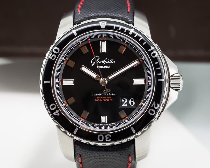 Glashütte Original Sport Evolution Panorama Date SS / Kevlar 