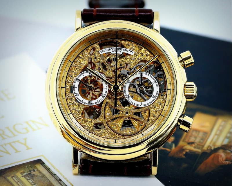 Vacheron Constantin Skeleton Chronograph Yellow Gold