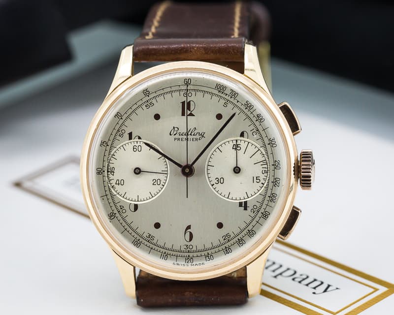 Breitling Vintage Premier Chronograph 18K Rose Gold