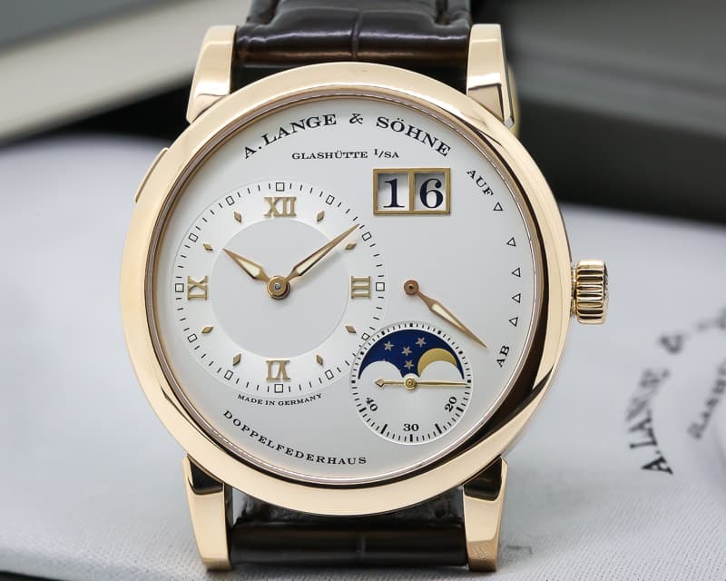 A. Lange and Sohne Lange 1 Moon 18K Rose Gold 38.5MM