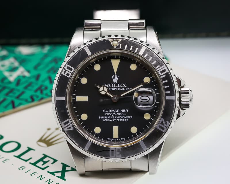 Rolex Submariner Transitional Matte Dial BOX AND PAPERS SS / SS