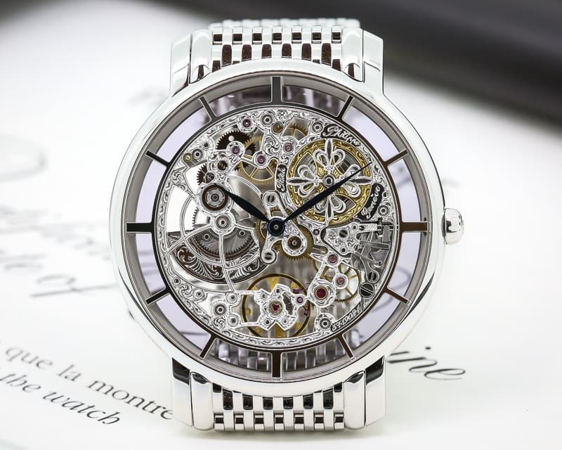 Patek Philippe Ultra Thin Skeleton 18K White Gold / Bracelet 