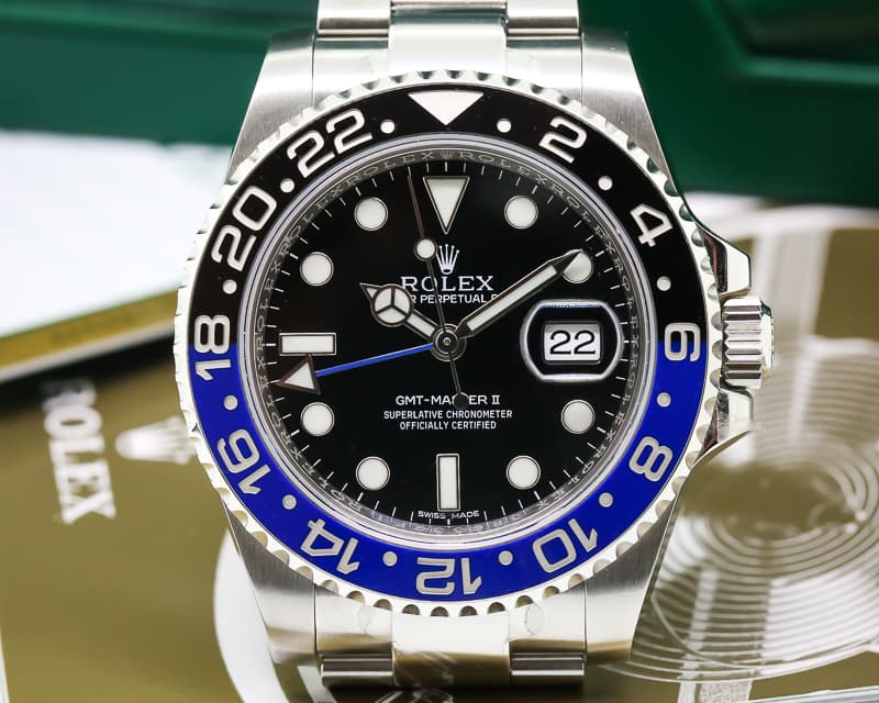 Rolex GMT Master II Ceramic Black & Blue SS 