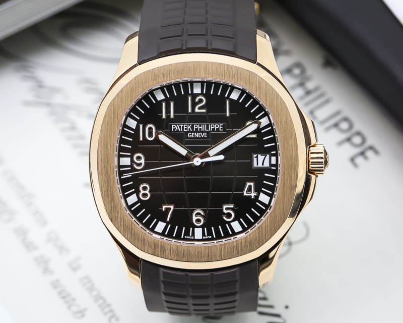 Patek Philippe Aquanaut 18K Rose Gold / Brown Dial