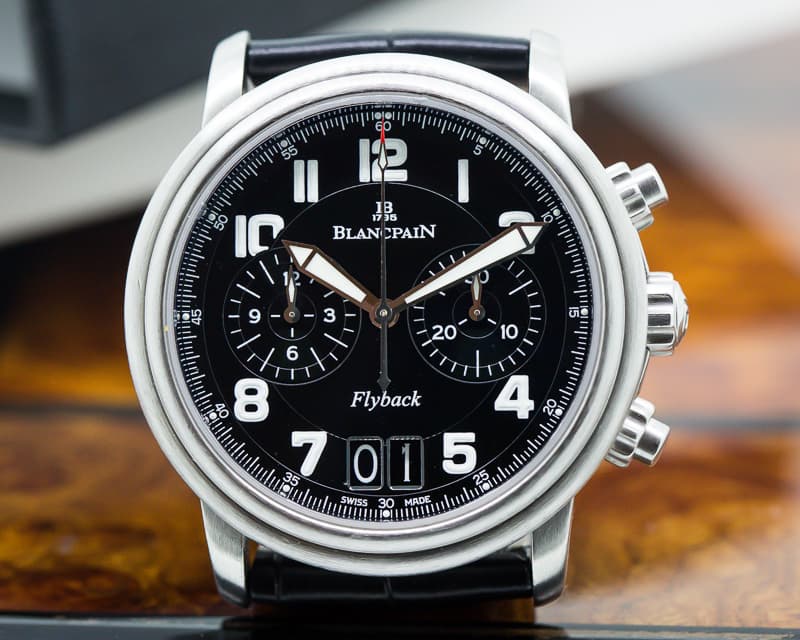 Blancpain Flyback Chronograph Big Date SS Black Dial