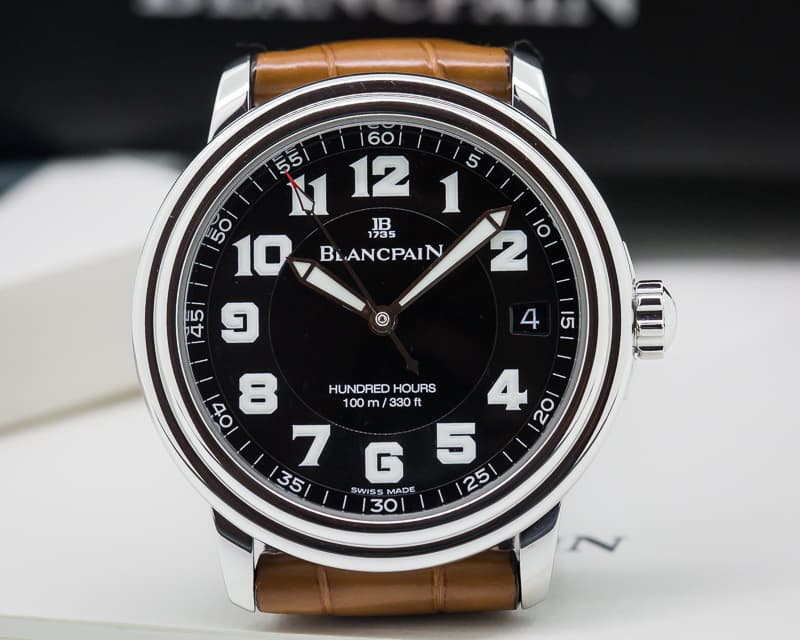 Blancpain Leman Military Black Dial SS / Strap