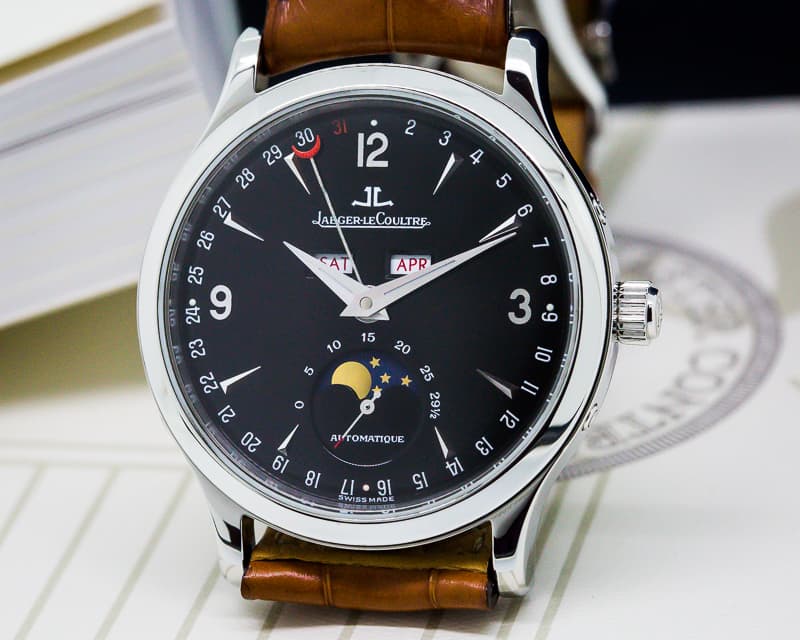 Jaeger LeCoultre Master Moon SS Black Dial 