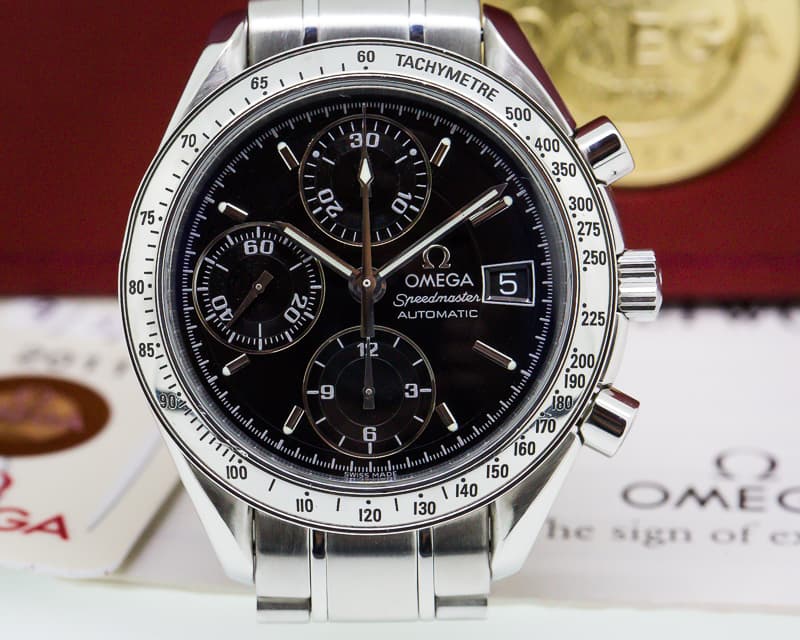 Omega Speedmaster Chronograph Black Dial SS