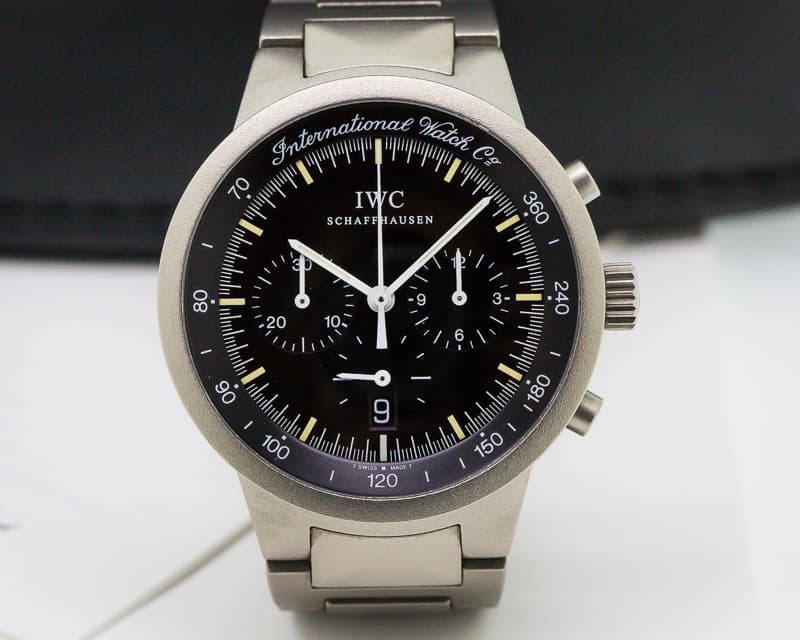 IWC GST Chronograph Quartz Black Dial Titanium