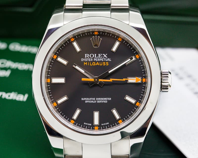Rolex Milgauss SS Black Dial
