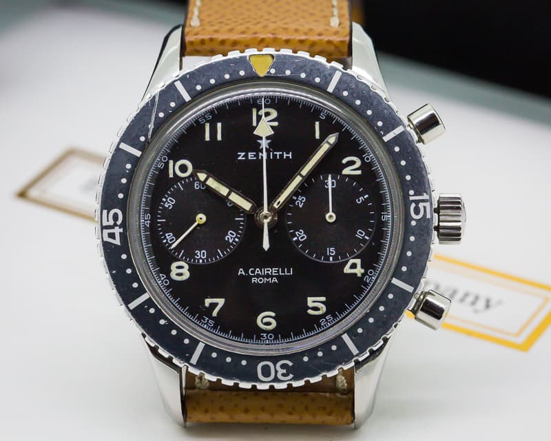 Zenith Vintage A. Cairelli Italian Air Force (A.M.I) Chronograph SS