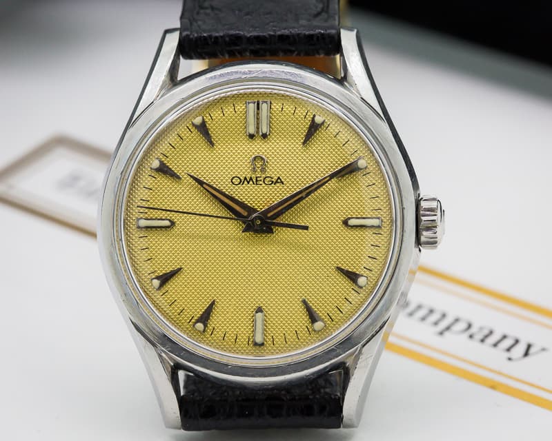 Omega Vintage 30T2 Honeycomb Dial SS 