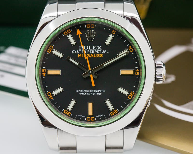 Rolex Milgauss SS Black Dial
