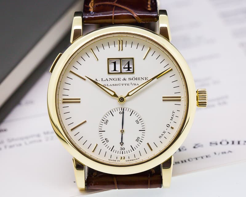 A. Lange and Sohne Langematik Big Date 18K Yellow Gold 