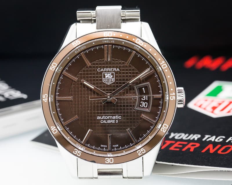 TAG Heuer Carrera Caliber 5 SS / SS Brown Dial 