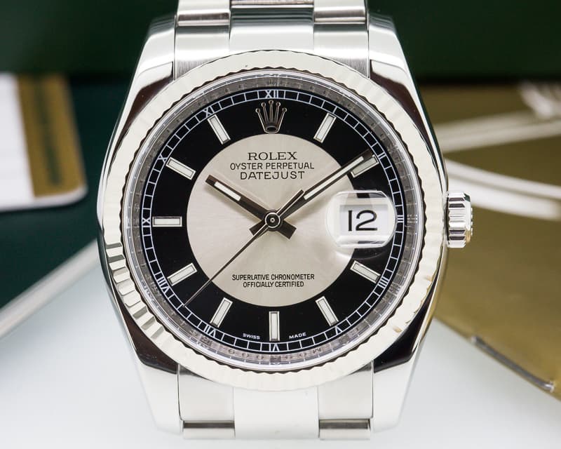 Rolex Datejust SS Silver / Black Dial 