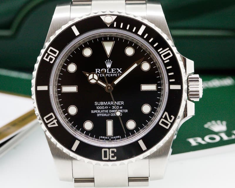 Rolex Submariner No Date Ceramic Bezel SS