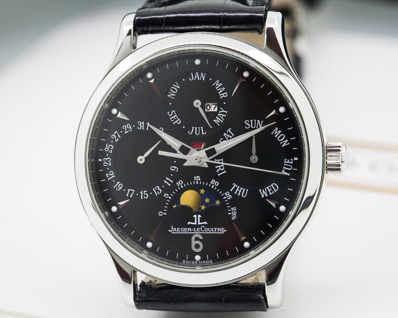 Jaeger LeCoultre Master Perpetual SS Black Dial 