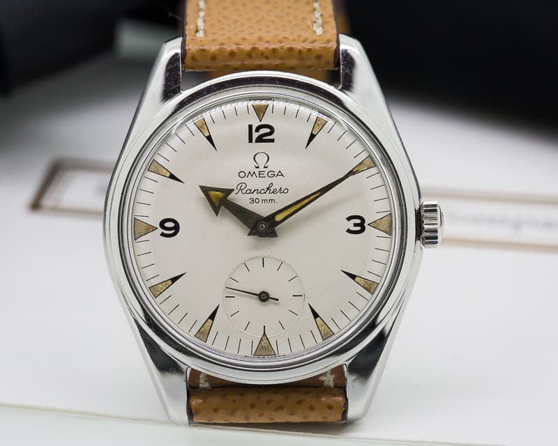 Omega Vintage Ranchero RARE WHITE DIAL SS